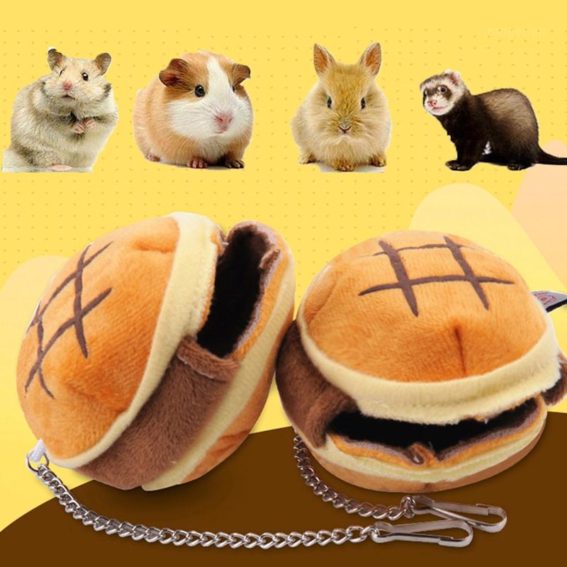 Giường ngủ thú cưng nhỏ hoặc hamster hình bánh burger 3.15x2.36 Inches