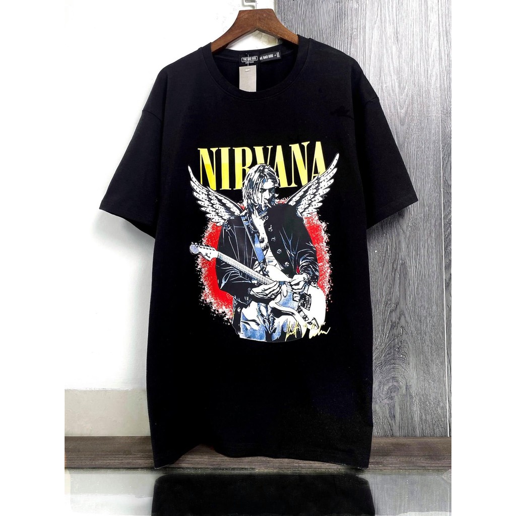 Áo thun NIRVANA ROCK tee, áo T shirt form rộng nam nữ unisex , MSW Town