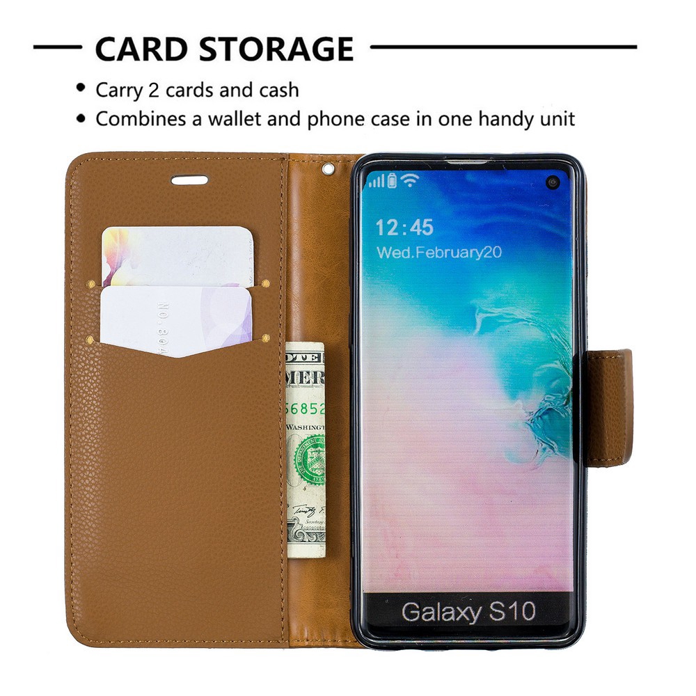 Bao da điện thoại kèm ví đựng thẻ sang trọng cho Samsung S9 S10 S10e Plus Note10 10+ M10 M20 M30 A6 A7 Plus 2018| BF71