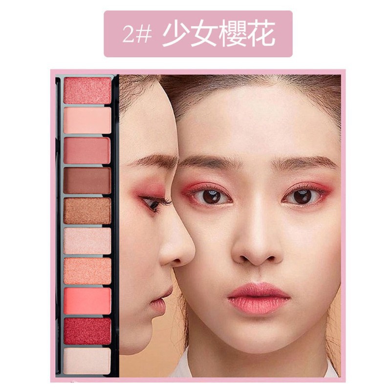 Bảng Phấn Mắt Lameila Play Color Eyes Cherry Blossom 10 màu để trang điểm | BigBuy360 - bigbuy360.vn