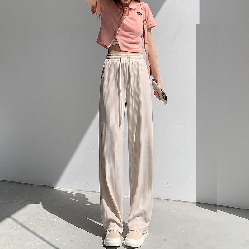 Quần Suông Tăm Nhiều Màu PEONYB Nữ [FREESHIP]  Culottes ống rộng kéo dài chân cạp chun mát kiểu dáng hàn quốc