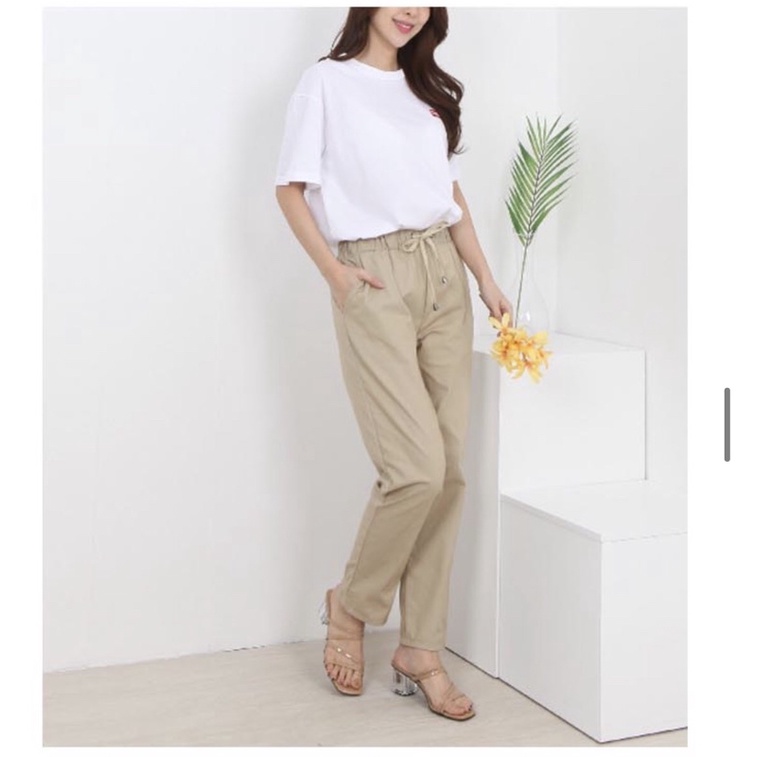 Quần kaki nữ dáng baggy xuất khẩu