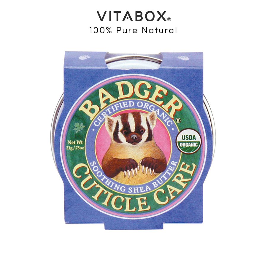 Sáp Hữu Cơ Chăm Sóc Vùng Da Quanh Móng BADGER - Cuticle Care - 21gr