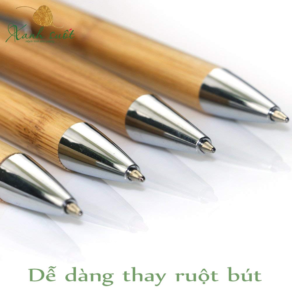 Combo Bút Bi Tre 4 chiếc (tặng 1 túi nỉ) - Ball Point Pens