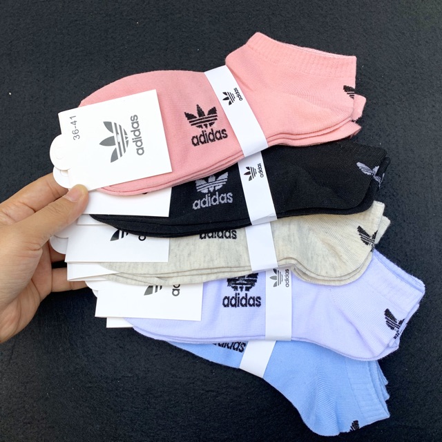 Thanh lý Set Tất AdidAs cổ ngắn hàng đẹp 5-10 đôi
