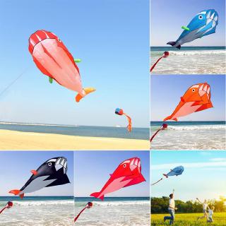 Diều Đồ Chơi Hình Cá Heo Cyclamen9 Cỡ Lớn 3D Không Khung Mềm Cho Bé