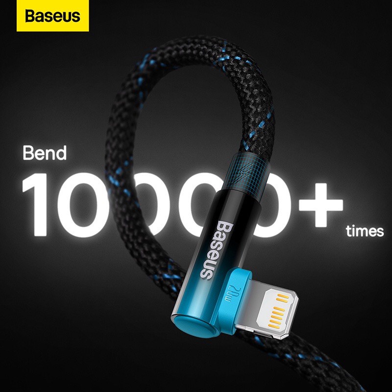 Cáp Sạc Nhanh 20w Điện Thoại 90 Độ Baseus MVP 2 Elbow-shaped Fast Charging Data Cable Type-C to L