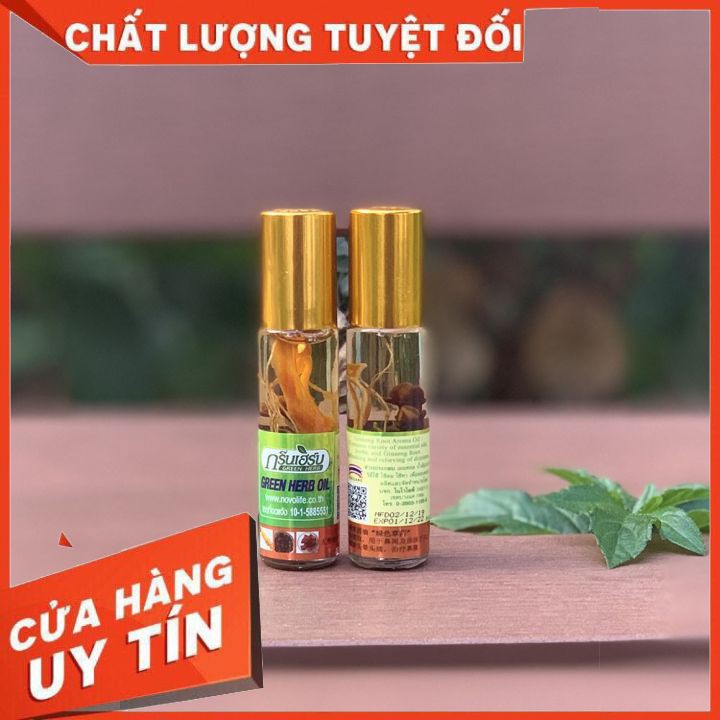 Dầu Nhân Sâm Ginseng Green Herb Oil 8ml