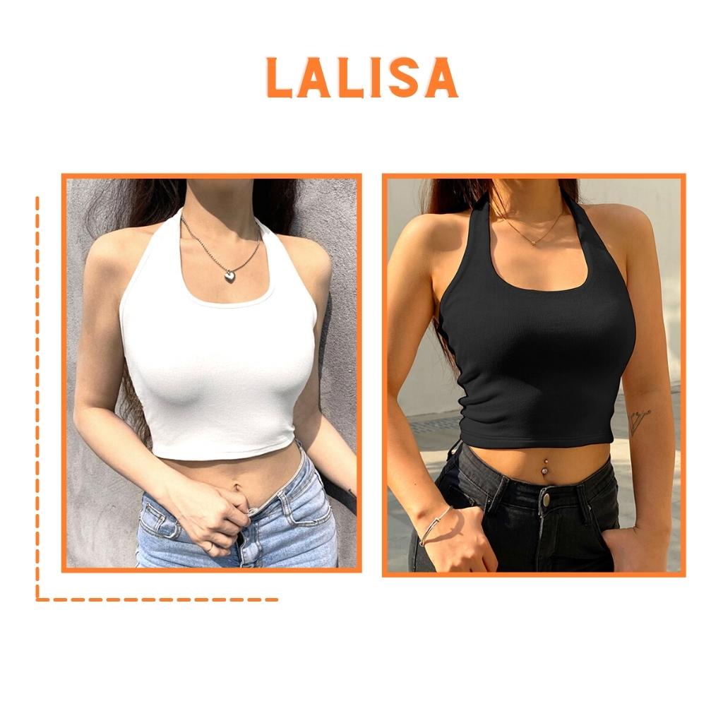 Áo Croptop Hở Lưng LALISA Áo Crt Ba Lỗ Nữ Thiết Kế Cổ Yếm Ôm Body Năng Động Sexy Đi Chơi Đi Dự Tiệc Đẹp Cá Tính AO047