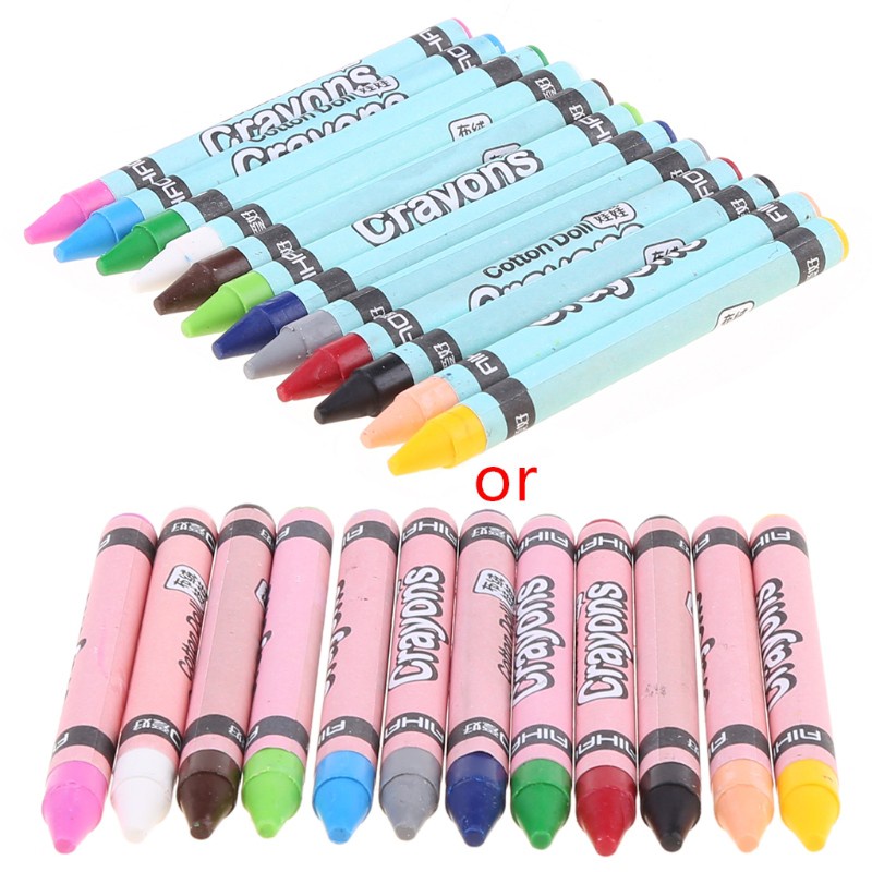 1 Bộ Sáp Màu 8 / 12 / 24 Màu Cho Bé Vẽ Tranh