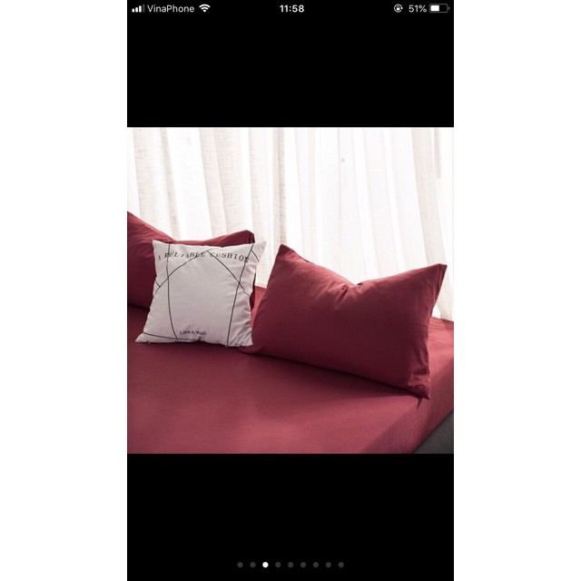 Sét bộ ga gối cotton 4 món hàng nhập khẩu