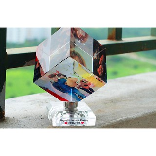 Pha lê lập phương- In ảnh theo yêu cầu