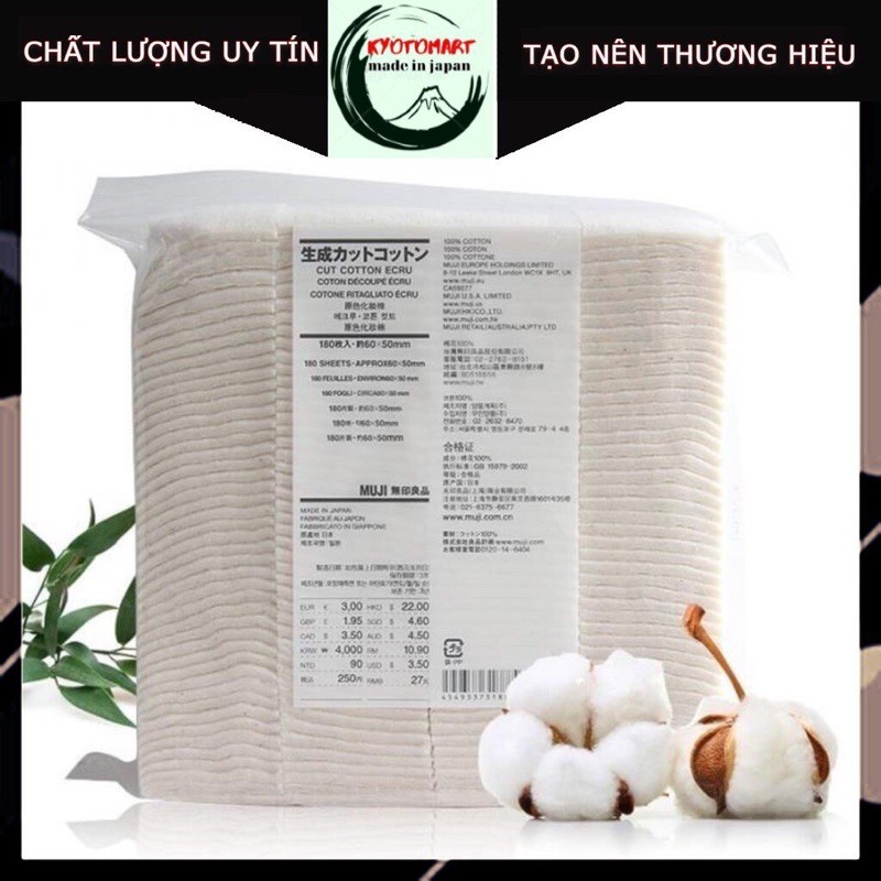 Bông tẩy trang Muji