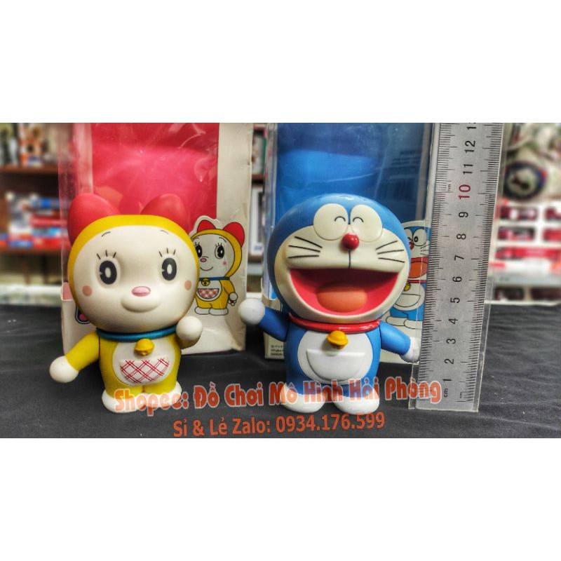 Mô hình Doreamon và Doremi thay đổi khuôn mặt.