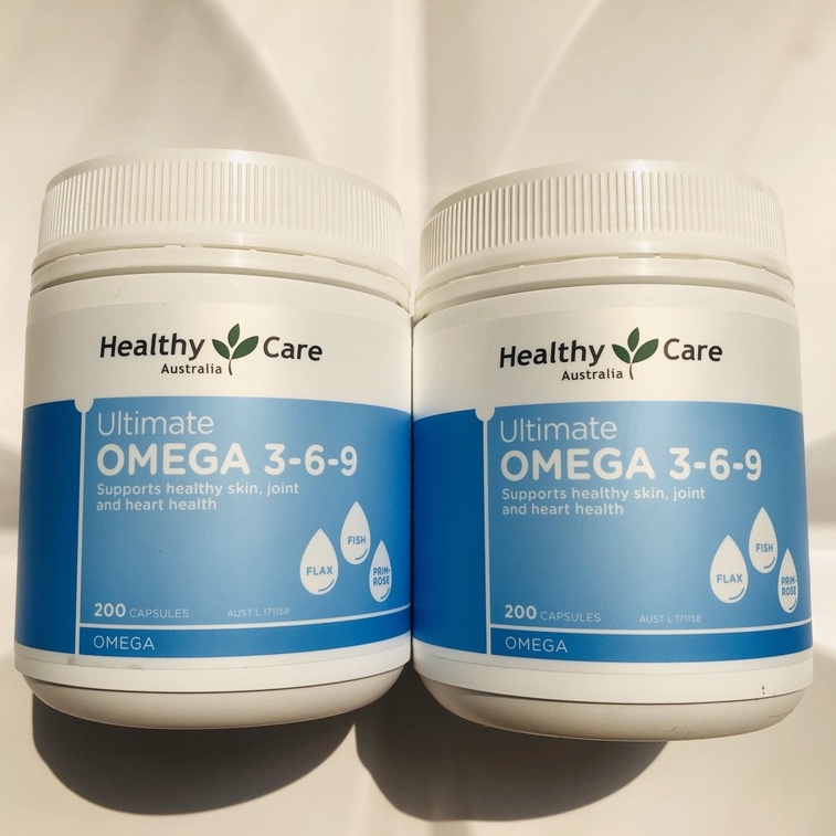Viên Uống Bổ Tim Mạch CoQ10 Healthy Care Omega 3 6 9 Ultimate 200 viên