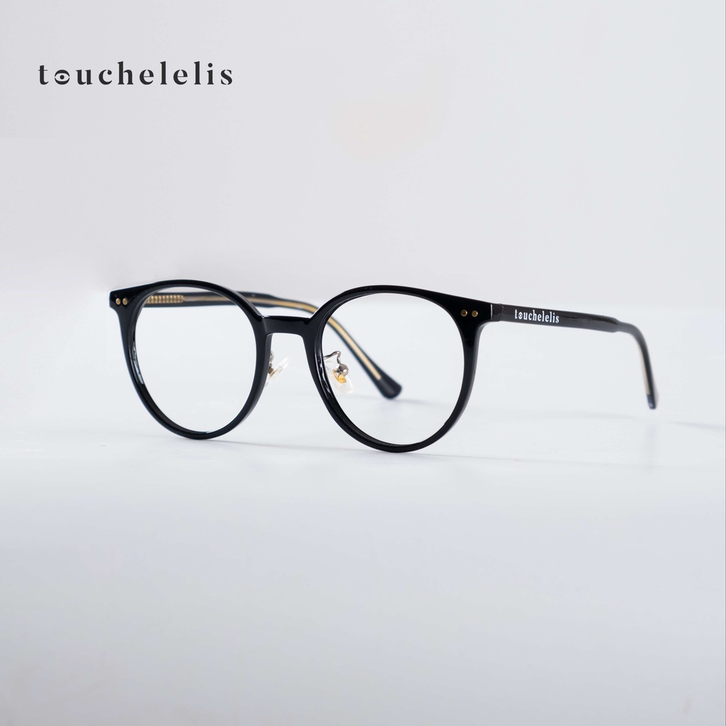 Kính Tròn Gọng Nhựa Cao Cấp Thiết Kế Cao Cấp Touchelelis LAELIA GLASSES, Kính Ngố Dễ Thương Phù Hợp Mang Hàng Ngày