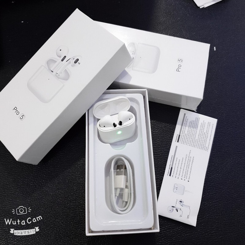 Tai Nghe bluetooth ko dây ALOHA PKV-tai nghe ko dây táo Pro 5 dùng cho tất cả ĐT táo,ss