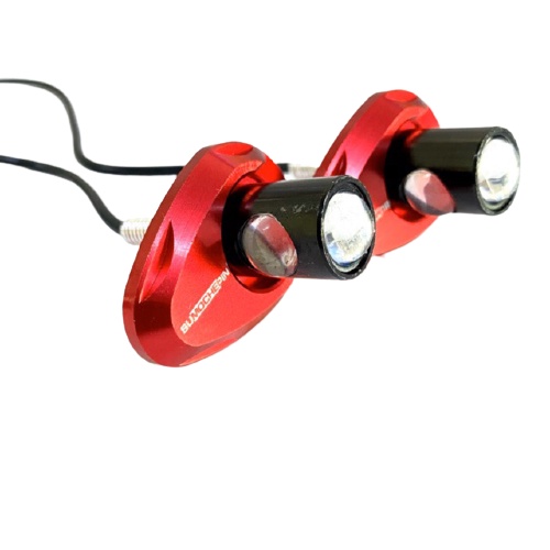 Đèn xi nhan LED kèm lông đền 2 tầng thích hợp gắn cho Exciter, Winner và các loại xe khác (Nhiều màu)