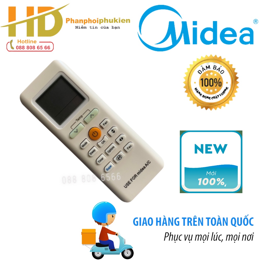 [FREESHIP 50K] REMOTE ĐIỀU KHIỂN ĐIỀU HOÀ MIDEA 2 CHIỀU CHẤT LƯỢNG CAO
