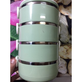 Cặp lồng giữ nhiệt lúa mạch 4 tầng (mới)