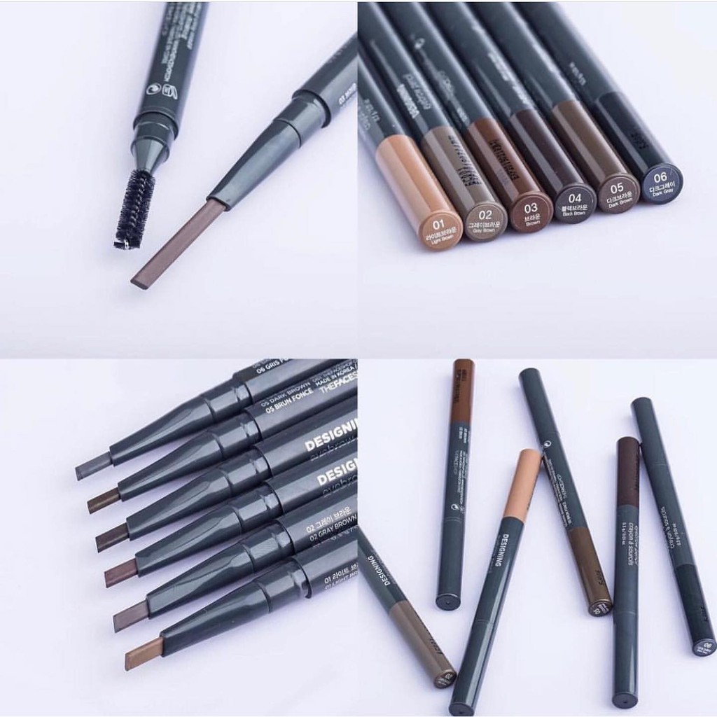 CHÌ KẺ MÀY 2 ĐẦU DESIGNING EYEBROW PENCIL FMGT mẫu mới -Full màu Số 4