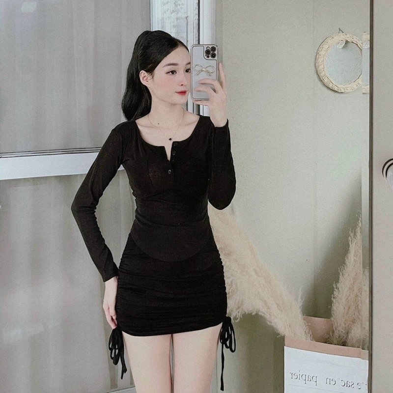 Áo len nữ cổ V tay dài phong cách Hàn Quốc, áo len nữ hàng đẹp chuẩn | BigBuy360 - bigbuy360.vn