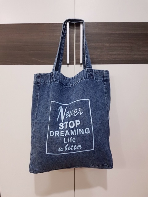 Túi Tote Denim Xuất Hàn