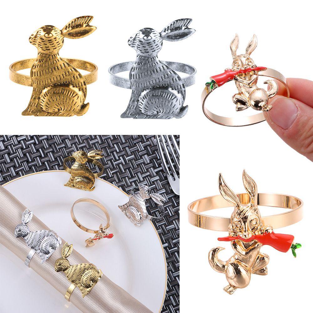 Nhẫn Giữ Khăn Ăn Hình Thỏ Phục Sinh