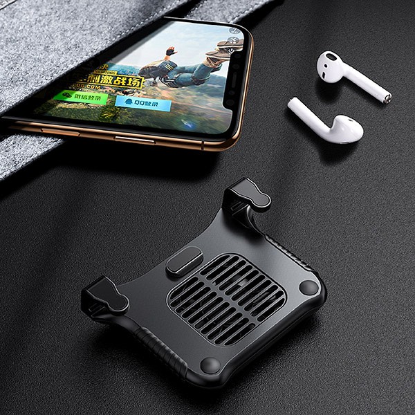 Tay cầm nút bắn chơi game PUBG Baseus có quạt tản nhiệt dung lượng 500mAh