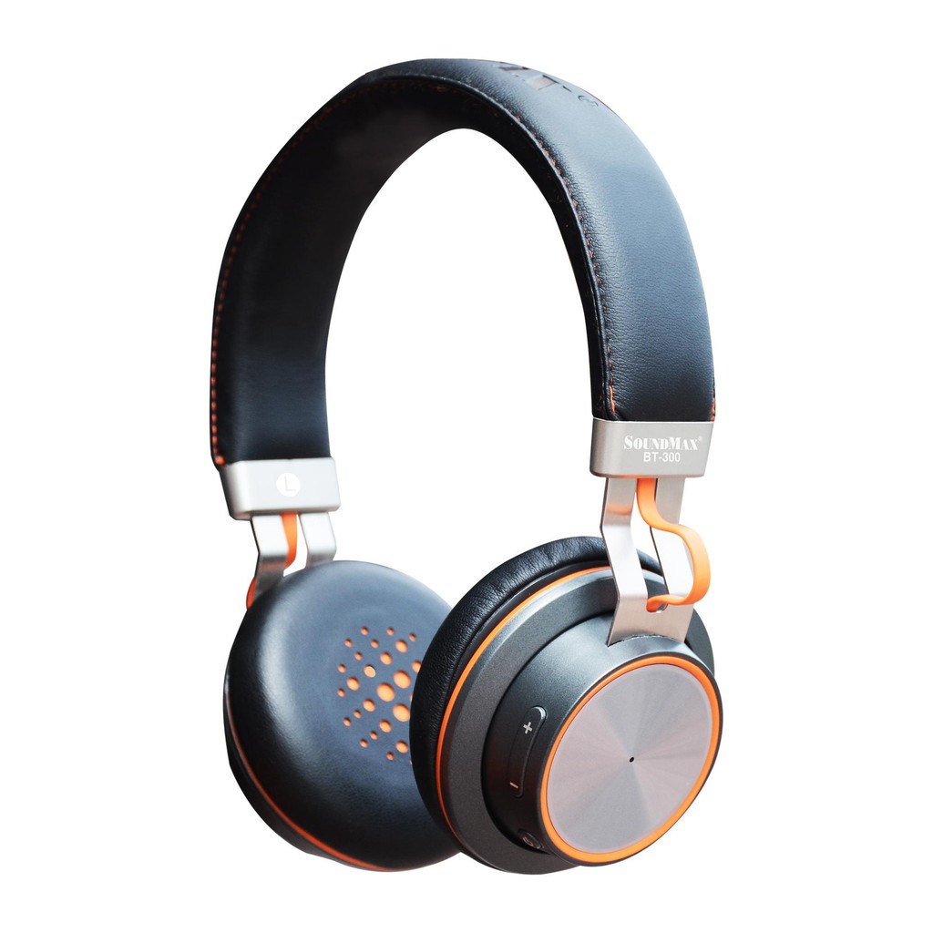 Tai nghe không dây On-ear SoundMAX BT300 (Đen)( BẢO HÀNH 12 THÁNG)