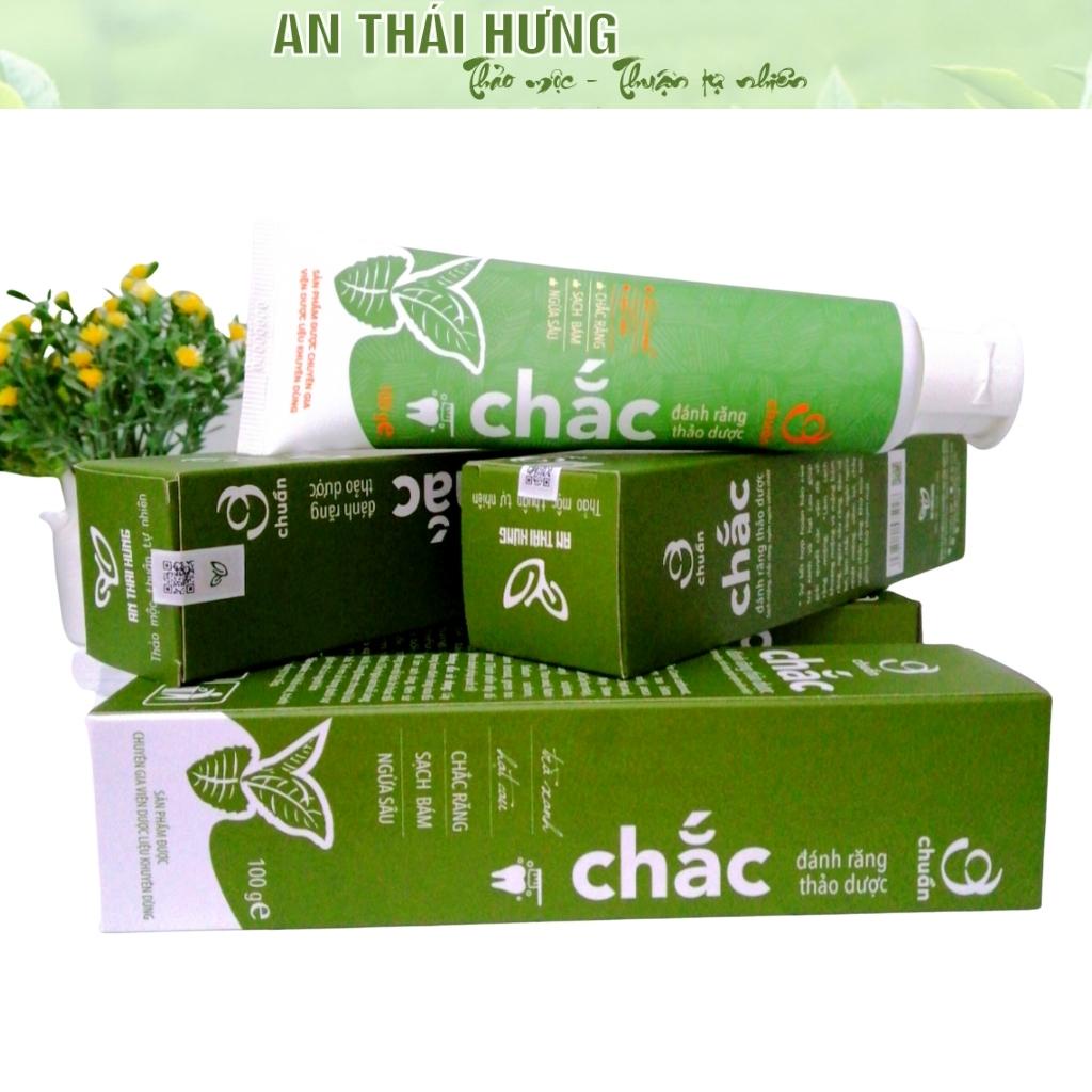 Kem Đánh Răng Thảo Dược CHẮC, Hết Mảng Bám, Chắc Răng, Sạch Miệng, Ngừa Sâu Răng 100gr /ad.tea