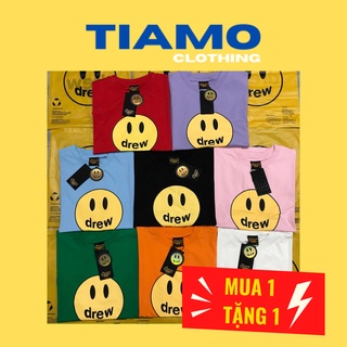 Áo thun nam nữ Áo thun Drew Icon mặt cười Áo thum form rộng tay lỡ unisex