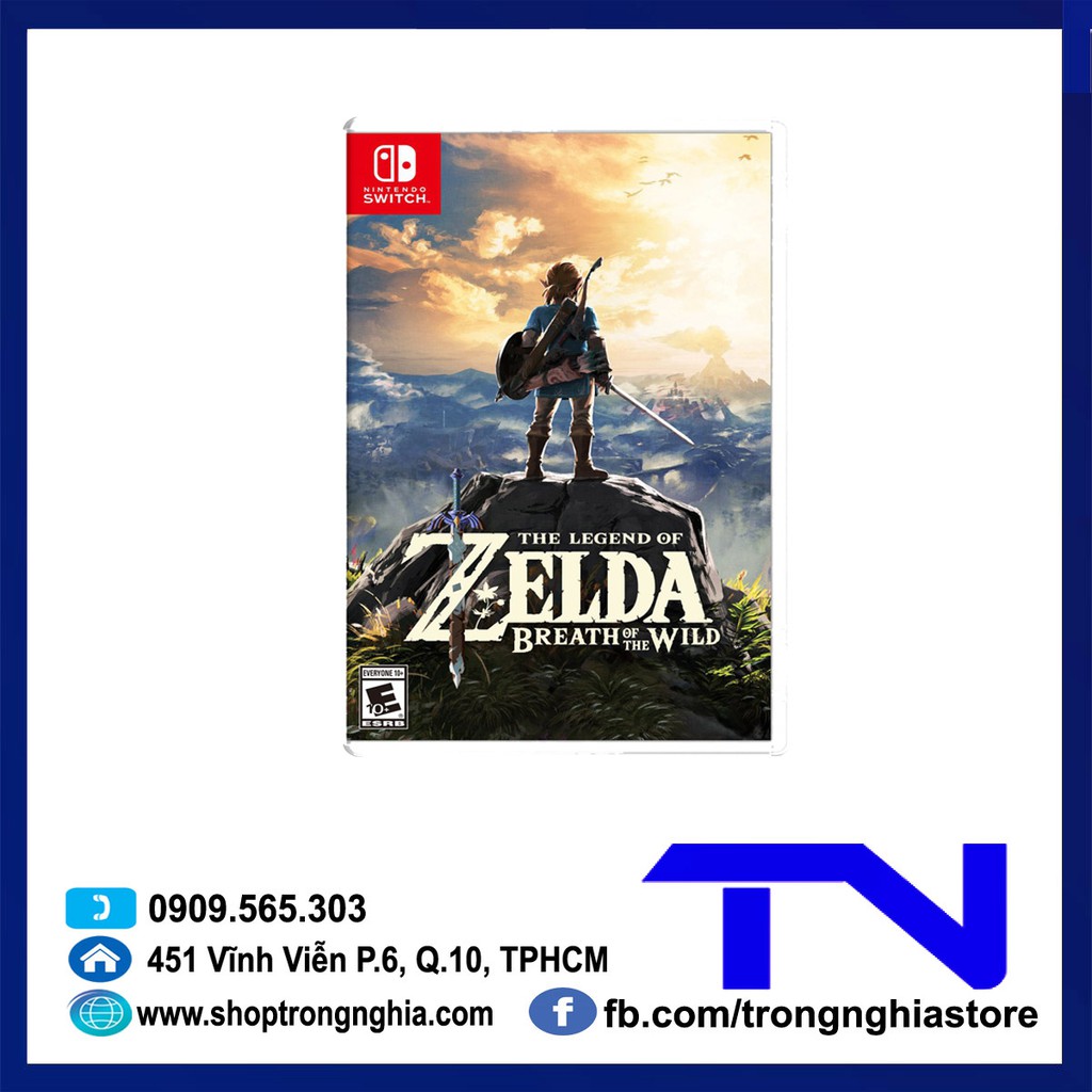 [Mã ELHAMS5 giảm 6% đơn 300K] Băng Game Switch - The Legend Of Zelda: Breath Of The Wild