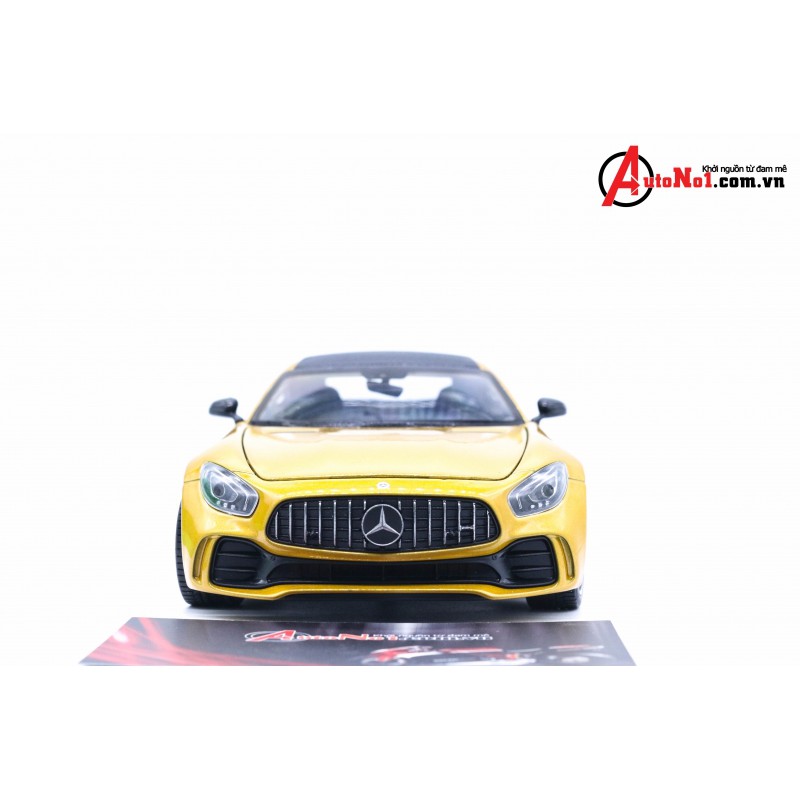 XE MÔ HÌNH ĐỒ CHƠI MERCEDES BENZ GT YELLOW 1:24