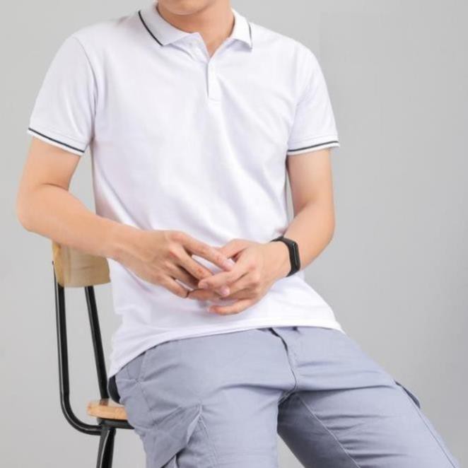 Áo Thun Nam, Áo phông nam có cổ có viền vải vá sấu côtton lịch lãm phong cách | BigBuy360 - bigbuy360.vn