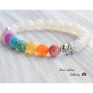 Vòng tay chuỗi hạt đá chakra 8mm