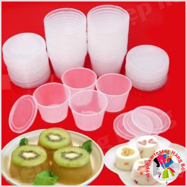 Sét 10 hộp nhựa làm bánh bông Lan,calamen,sữa chua,đa năng