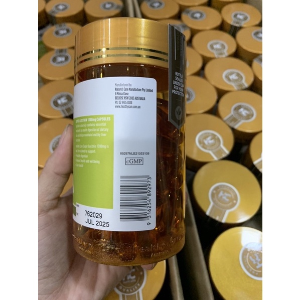 Mầm đậu nành Healthy Care Super Lecithin 1200mg 100 viên
