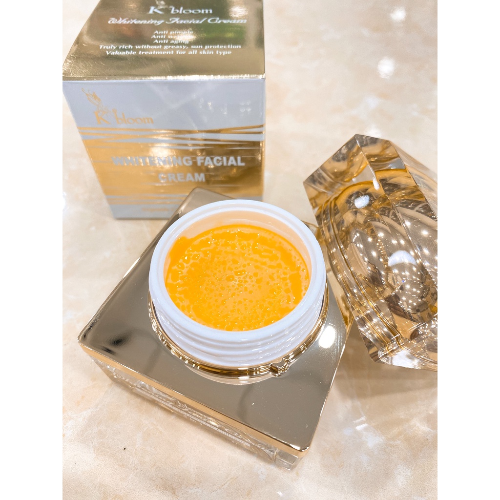Kem Dưỡng Trắng Giảm Thâm Nám Ngừa Lão Hóa Da Đông Trùng Hạ Thảo K BLOOM Whitening Facial Cream 5in1 Đài Loan 30ml