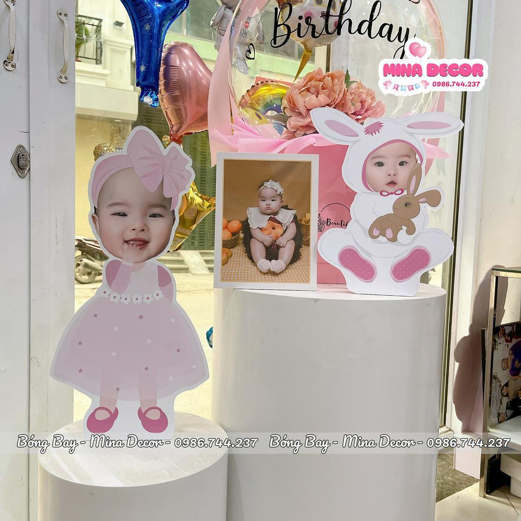 Chibi sinh nhật cao 25cm cho bé gái, thiết kế hình Chibi trang trí tiệc sinh nhật