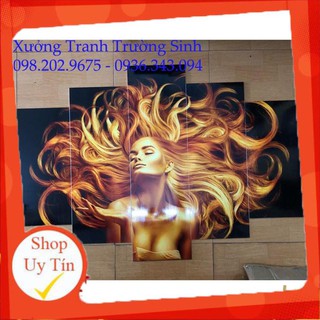 - bộ tranh fomex dán salon tóc 5 tấm ghép in decal theo yêu cầu