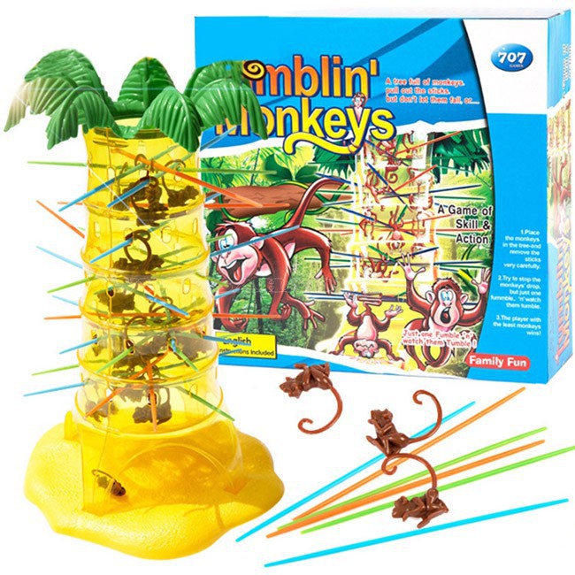 [Mã LIFETOYS1 giảm 30K đơn 99K] Trò chơi game trẻ em vui nhộn Rút Khỉ - Tumblin' Monkeys