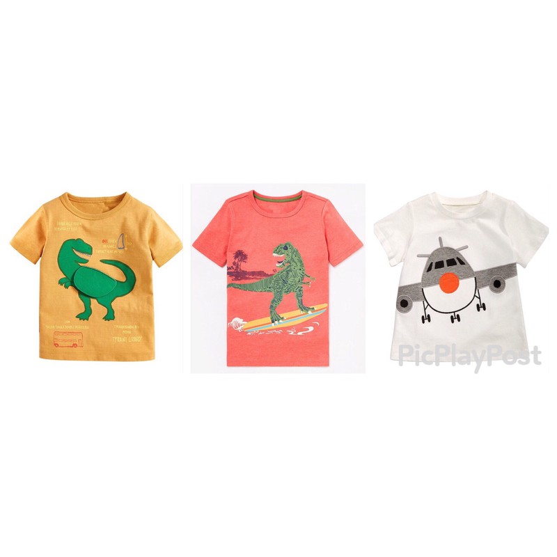 Áo phông ngắn tay bé trai cotton hàng cao cấp đủ size 2-7T