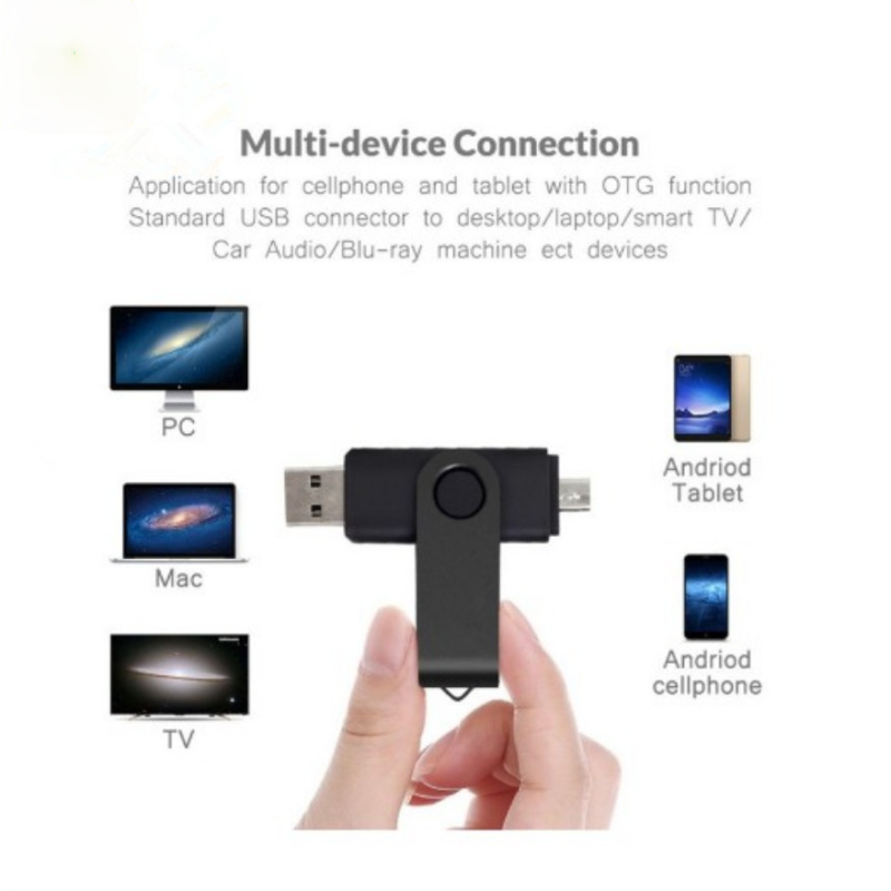 (COD) 8 màu OTG Micro USB to USB Flash Drive Pen Drive Memory Stick 32G 256GB 2TB cho Android Máy tính xách tay Xiaomi Huawei Máy tính xách tay Trong kho Đĩa flash