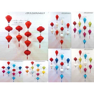 Combo 10 Đèn lồng Hội an size 20cm màu tự chọn