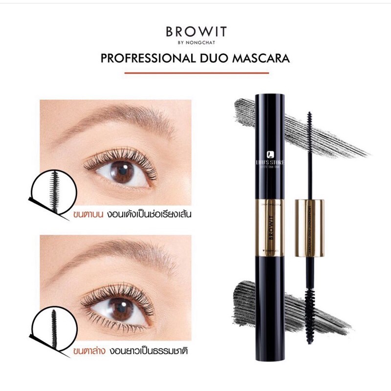 Mascara Browit By Nongchat 2 Đầu Professional Duo