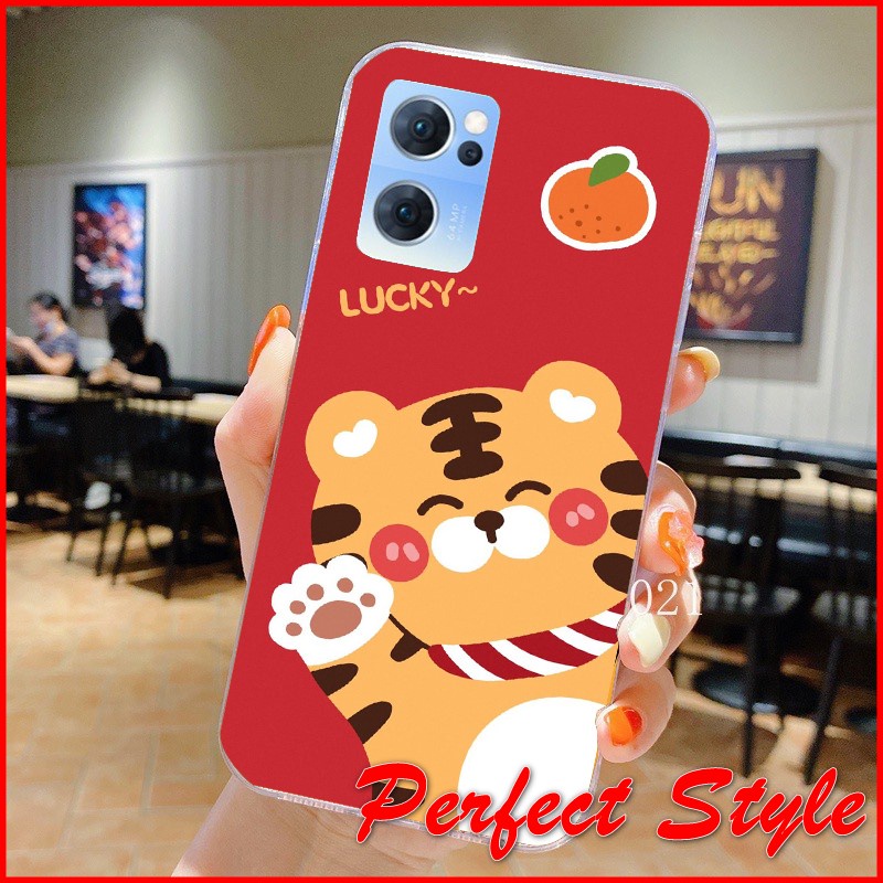 Ốp Lưng silicon in UV tiger Oppo reno 7 8 Z 7z 8z 4g 5g