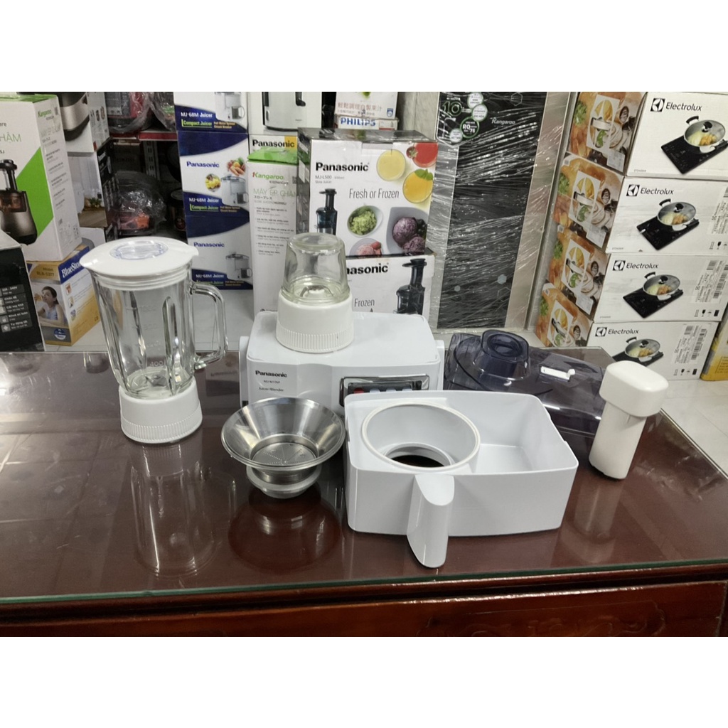 Máy xay ép đa năng Panasonic MJ-M176PWRA Malaysia - Hàng trưng bày