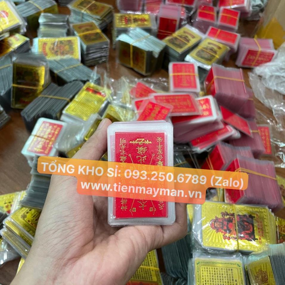 Thẻ Thái Tuế - Phù Thái Tuế Ép Plastic, Vật Phẩm Thái Tuế 7x5cm