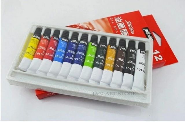 Màu VẼ Acrylic, Sơn Dầu PEBEO Pháp (1vĩ 12màu)